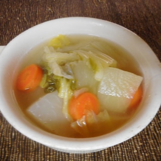 聖護院大根と白菜のスープ